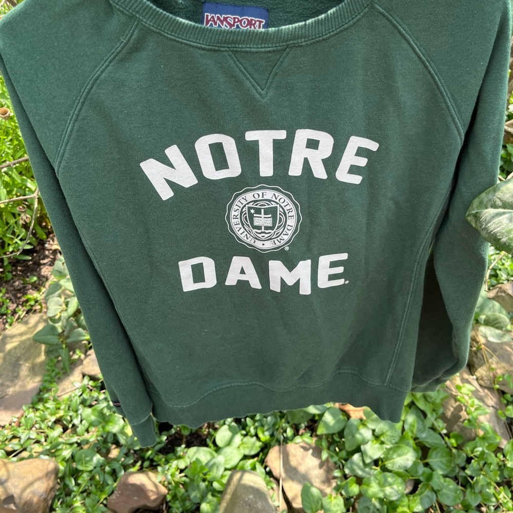 Jansport Green Notre Dame Sweatshirt